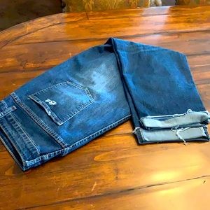 City Chic cropped blue jeans size 18